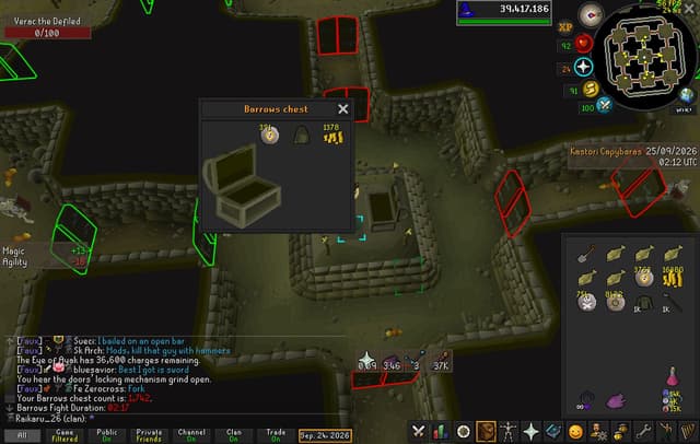 Screenshot of Ahrim's hood