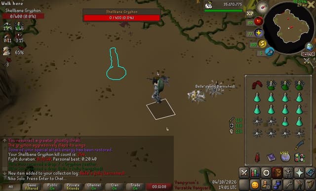 Screenshot of Belle's folly (tarnished)