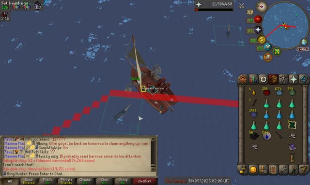 Screenshot of Narwhal horn