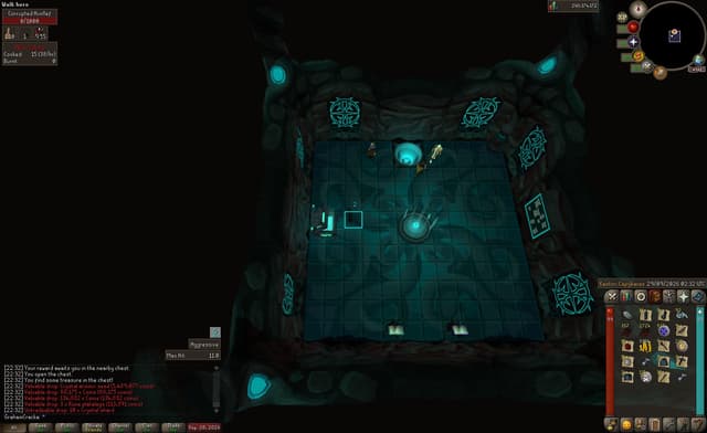 Screenshot of Crystal armour seed