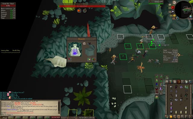 Screenshot of Arcane prayer scroll