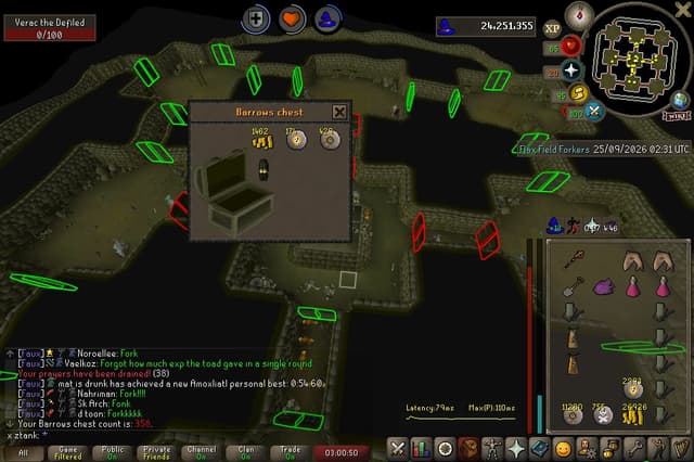 Screenshot of Dharok's platelegs