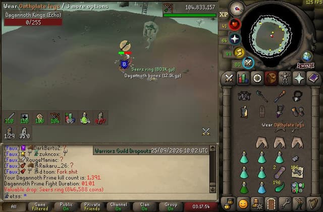 Screenshot of Seers ring