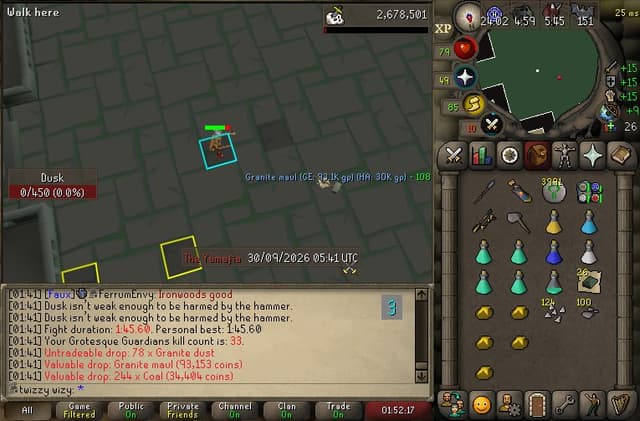 Screenshot of Granite maul