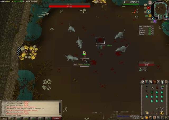 Screenshot of Scurrius' spine
