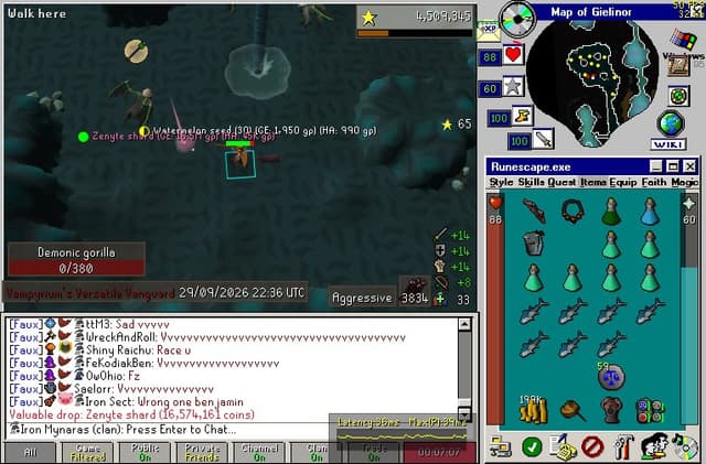 Screenshot of Zenyte shard
