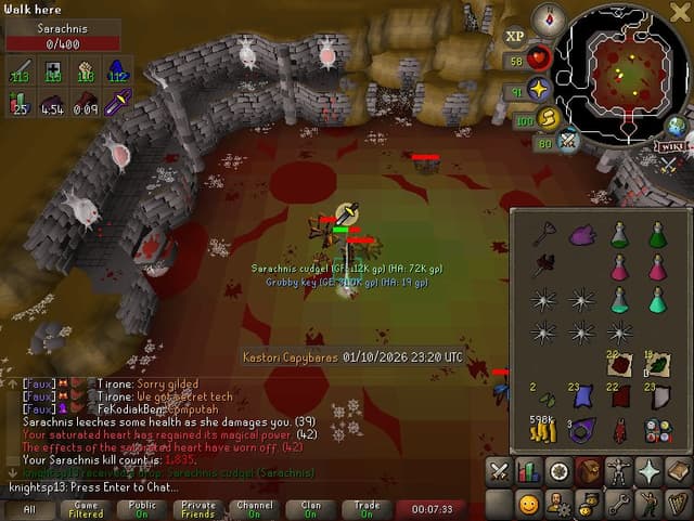 Screenshot of Sarachnis cudgel
