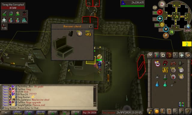 Screenshot of Verac's helm