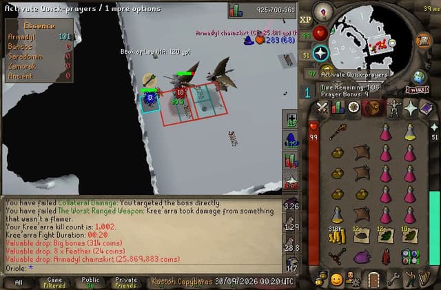 Screenshot of Armadyl chainskirt