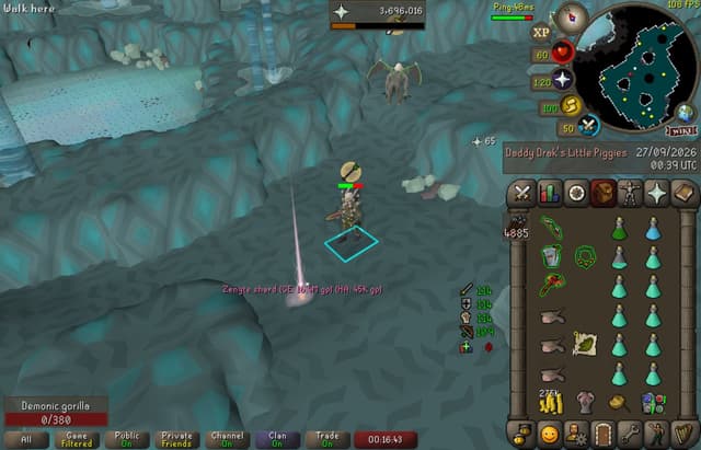 Screenshot of Zenyte shard