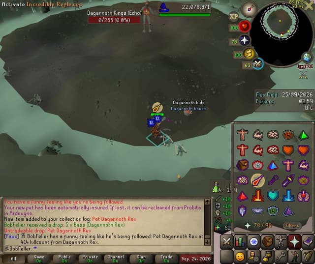 Screenshot of Pet Dagannoth Rex