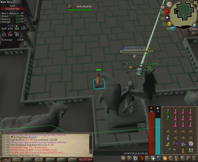 Screenshot of Black tourmaline core