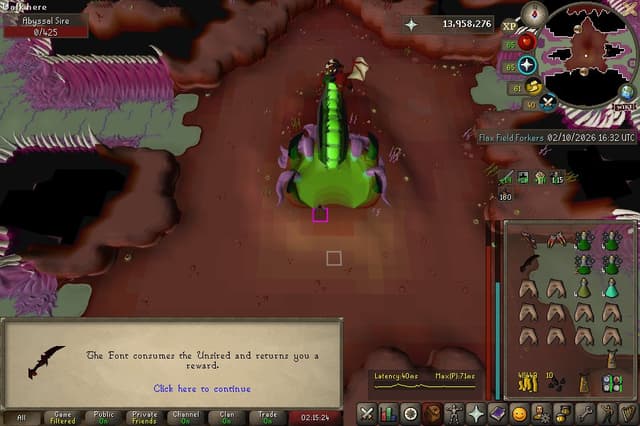 Screenshot of Abyssal dagger