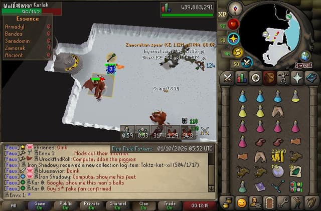 Screenshot of Zamorakian spear
