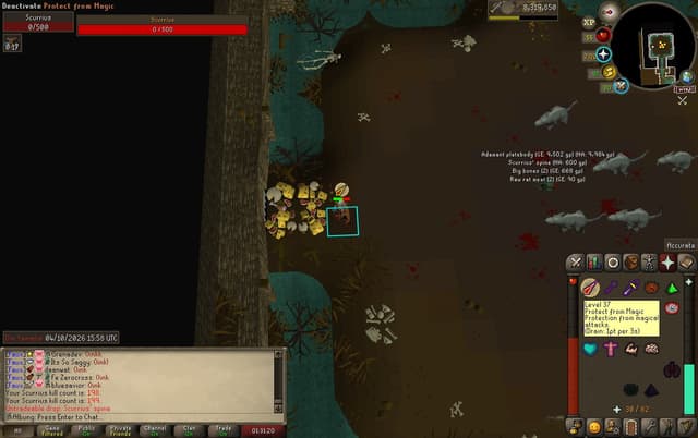 Screenshot of Scurrius' spine