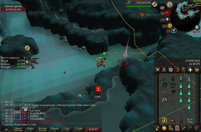 Screenshot of Zenyte shard