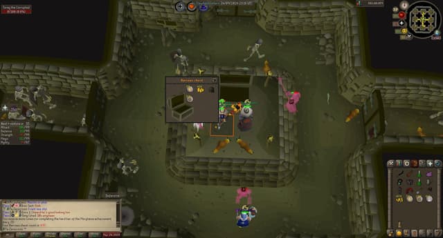 Screenshot of Dharok's helm