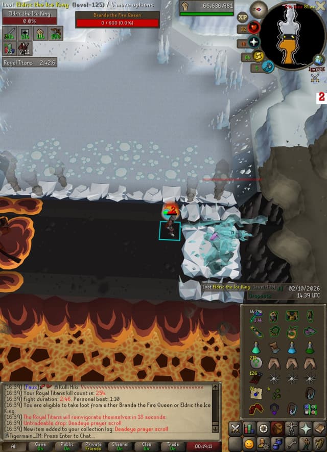 Screenshot of Deadeye prayer scroll