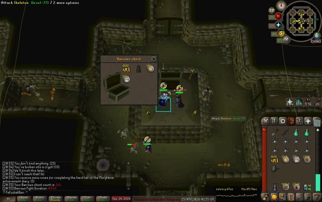 Screenshot of Ahrim's robeskirt