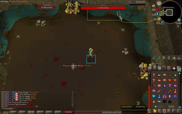 Screenshot of Scurrius' spine