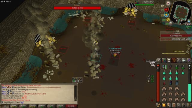 Screenshot of Scurrius' spine
