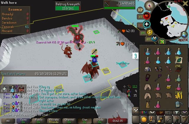 Screenshot of Zamorak hilt