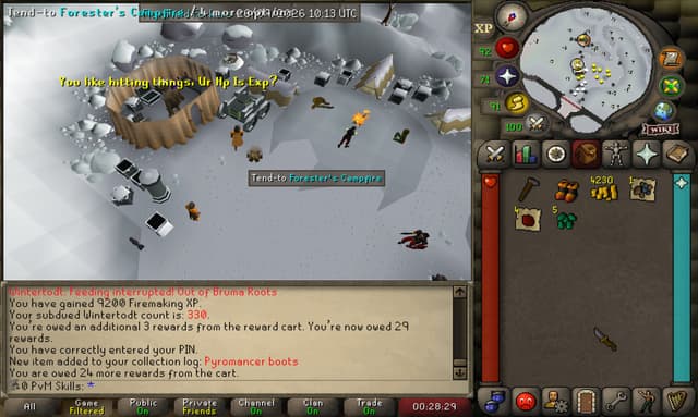 Screenshot of Pyromancer boots
