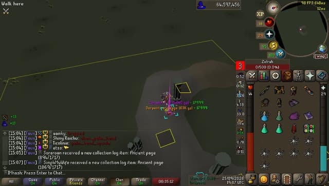 Screenshot of Serpentine visage