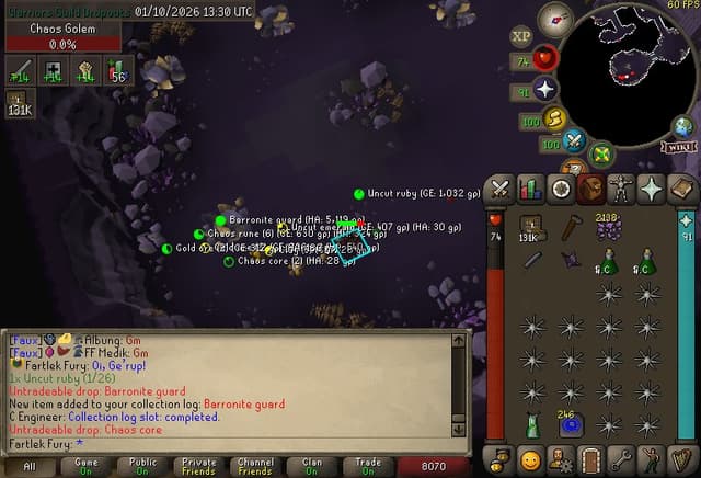 Screenshot of Barronite guard