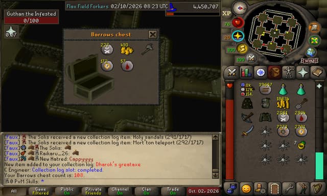 Screenshot of Dharok's greataxe