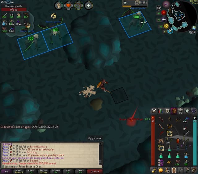Screenshot of Zenyte shard