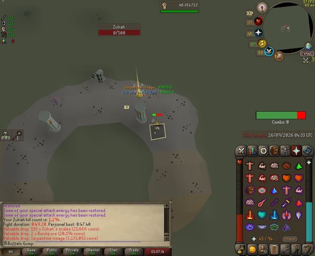 Screenshot of Serpentine visage
