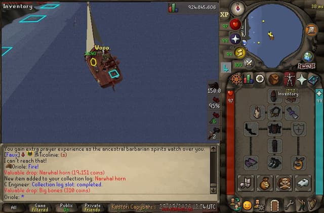 Screenshot of Narwhal horn