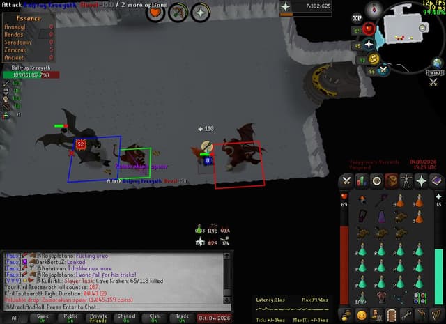 Screenshot of Zamorakian spear