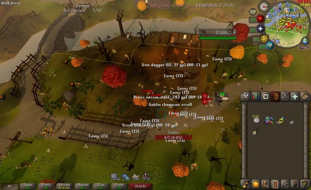 Screenshot of Goblin champion scroll