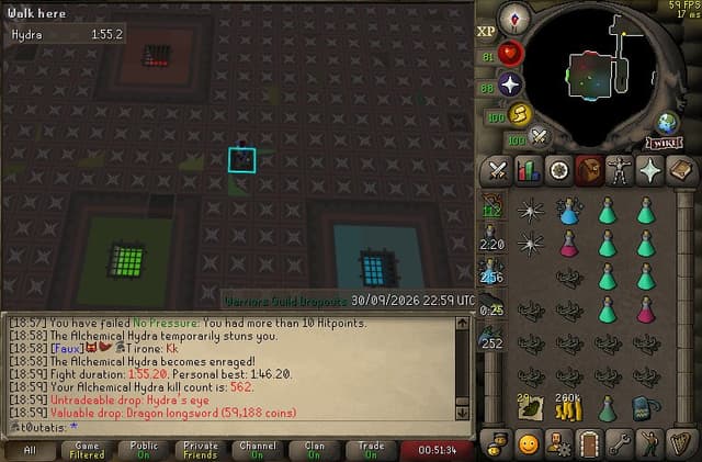 Screenshot of Hydra's eye