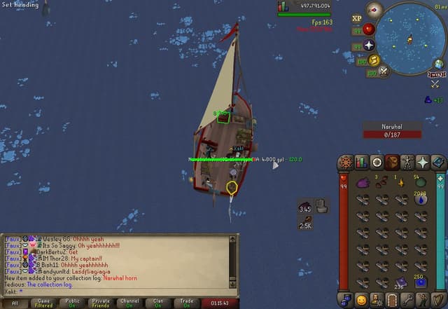 Screenshot of Narwhal horn