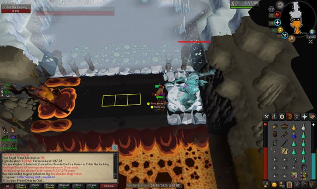 Screenshot of Ice element staff crown