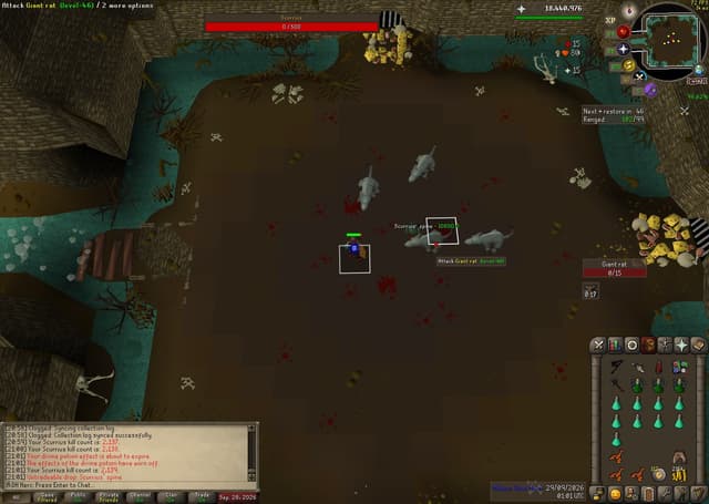Screenshot of Scurrius' spine