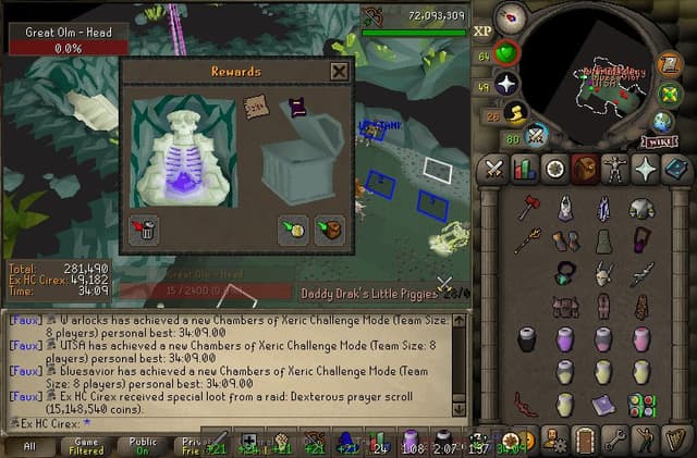 Screenshot of Dexterous prayer scroll