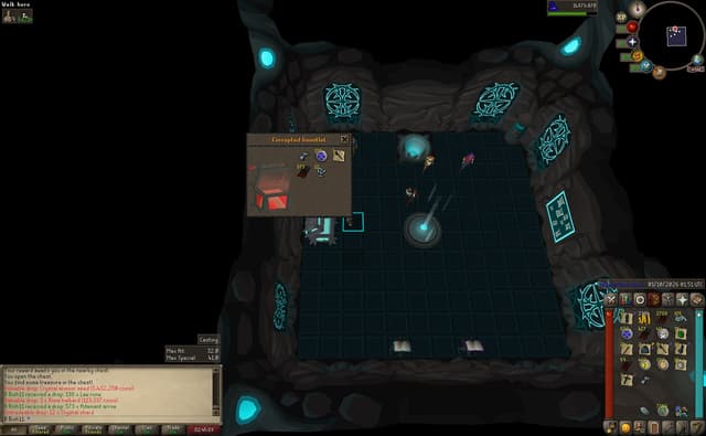 Screenshot of Crystal armour seed
