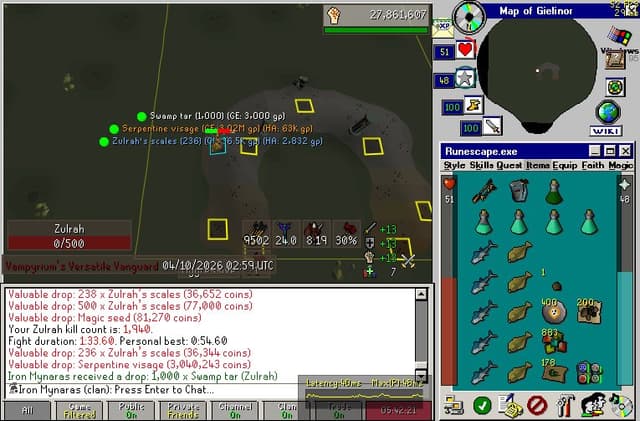 Screenshot of Serpentine visage