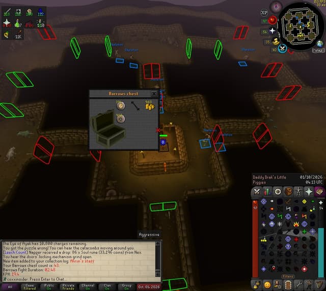 Screenshot of Ahrim's staff