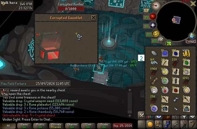 Screenshot of Crystal weapon seed