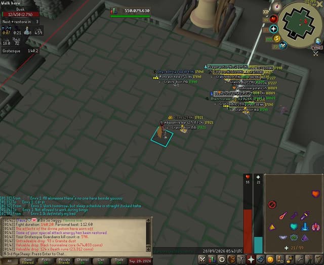Screenshot of Black tourmaline core
