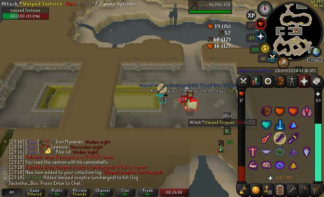 Screenshot of Warped sceptre (uncharged)