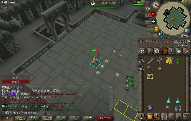 Screenshot of Granite ring