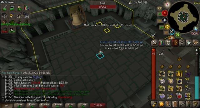Screenshot of Granite ring