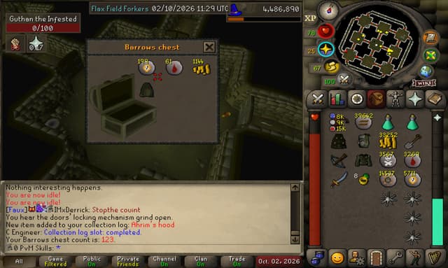 Screenshot of Ahrim's hood
