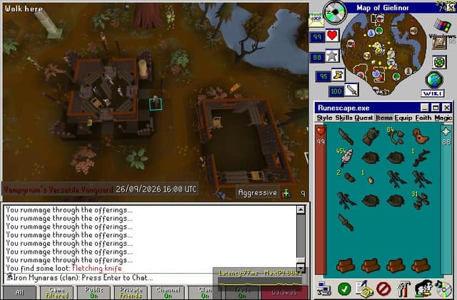 Screenshot of Fletching knife